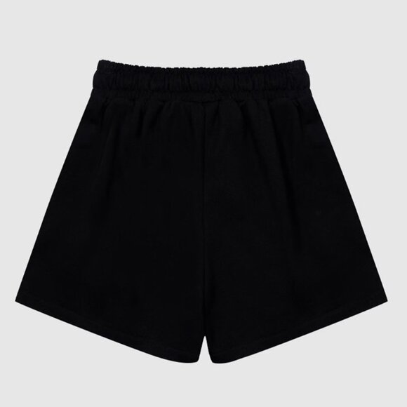 B.Sure Black Rabbit Embroidered Casual Shorts - Picture 2 of 4